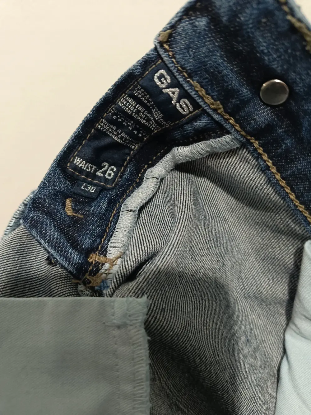 Pantalon vaquero Gas Star Skinny unisex talla W26 L30 equivale a una S ver medidas, foto 5