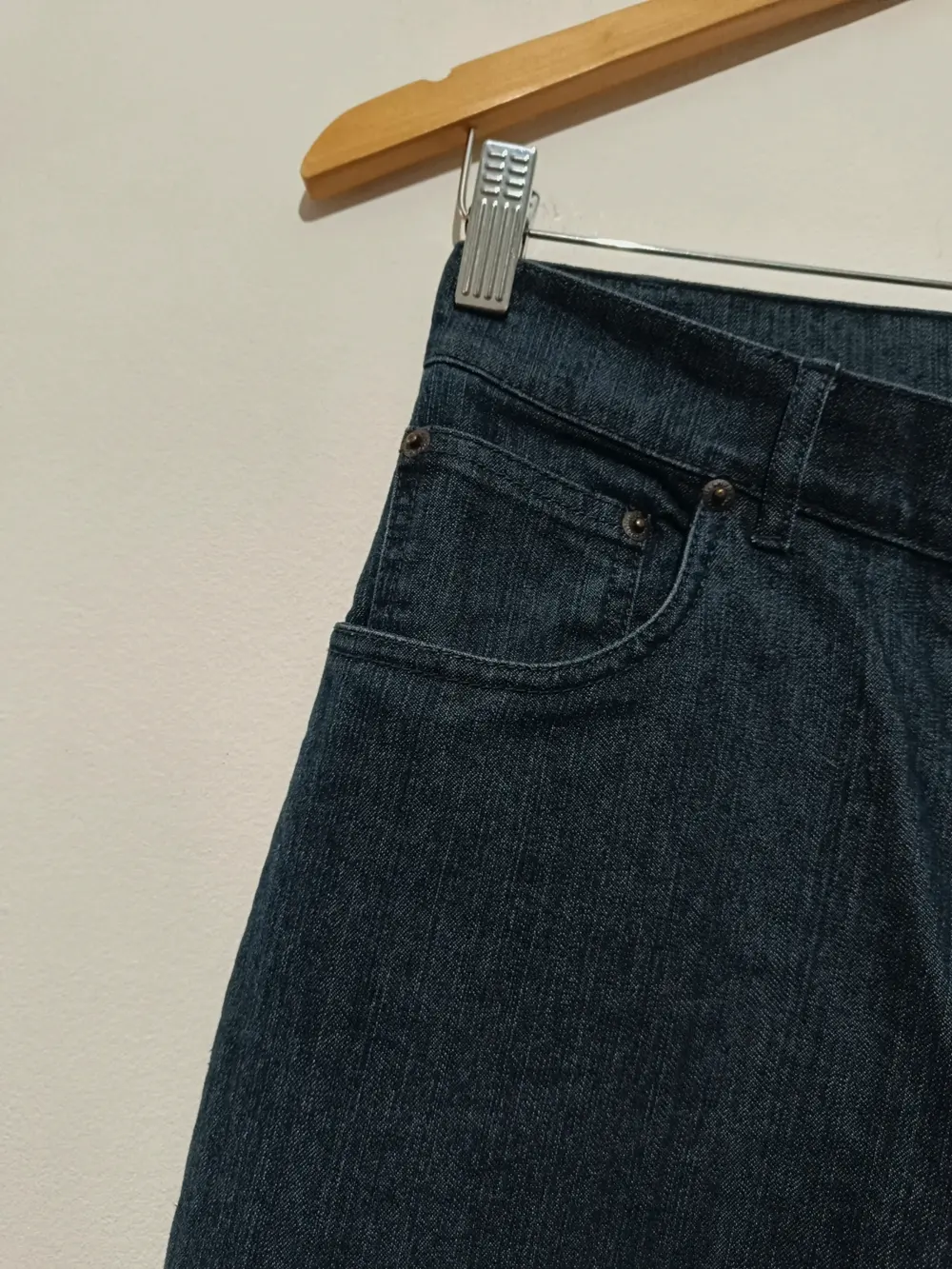 Pantalon vaquero ancho vintage tienda local talla M, foto 2