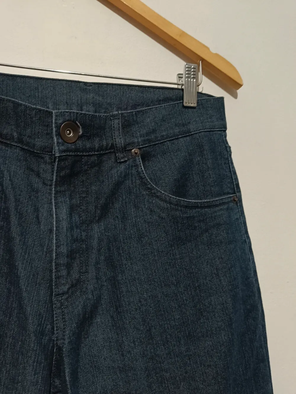Pantalon vaquero ancho vintage tienda local talla M, foto 3