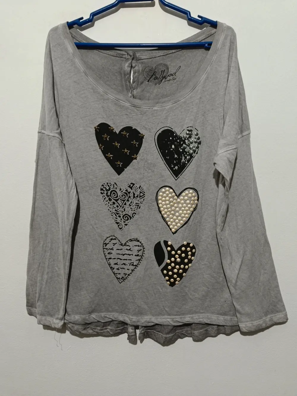 Camiseta con corazones cierre espalda de botones Twenty Easy by kaos talla XL ver medidas