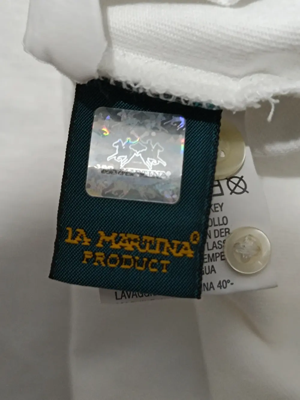 Polo manga larga La Martina talla L ver medidas, foto 5