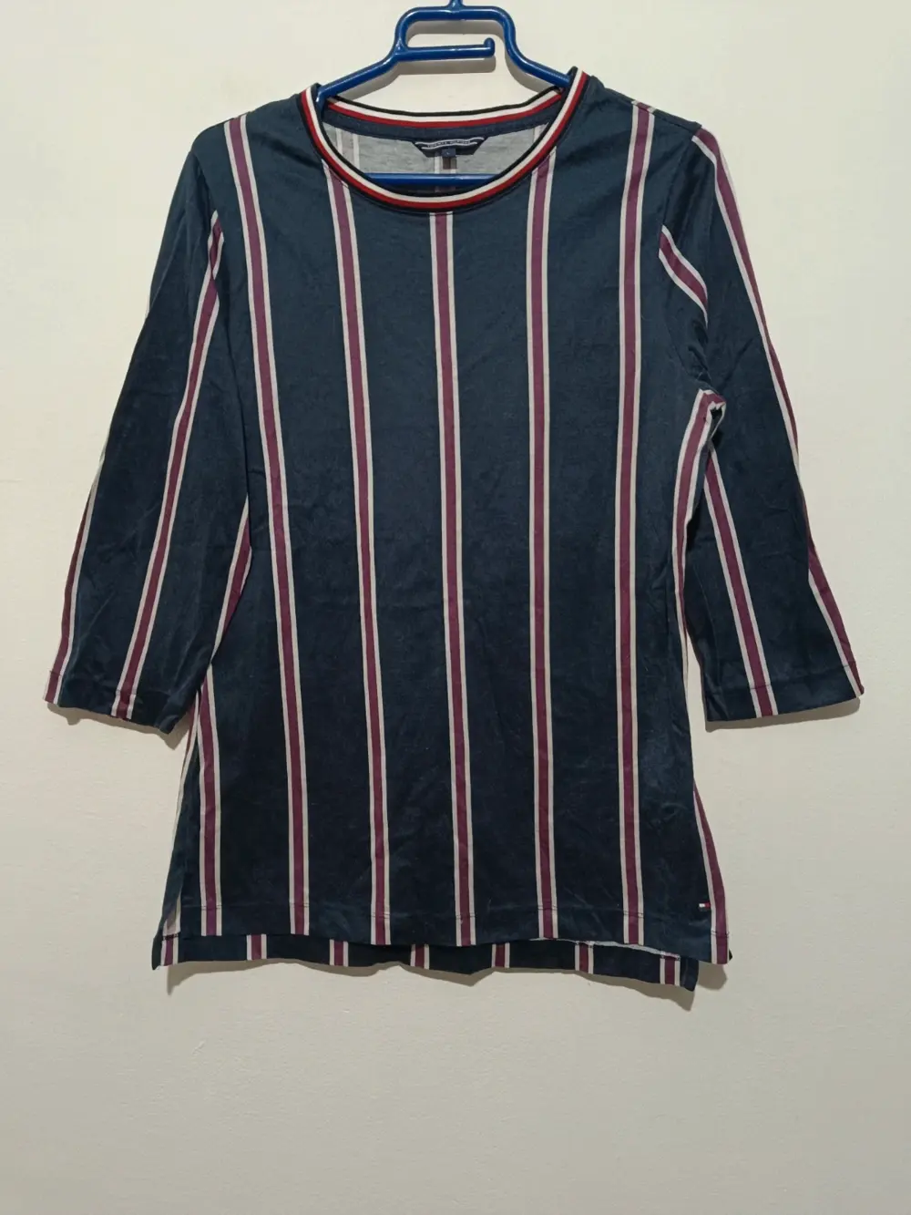 Camiseta a rayas manga 3/4 Tommy Hilfiger talla L