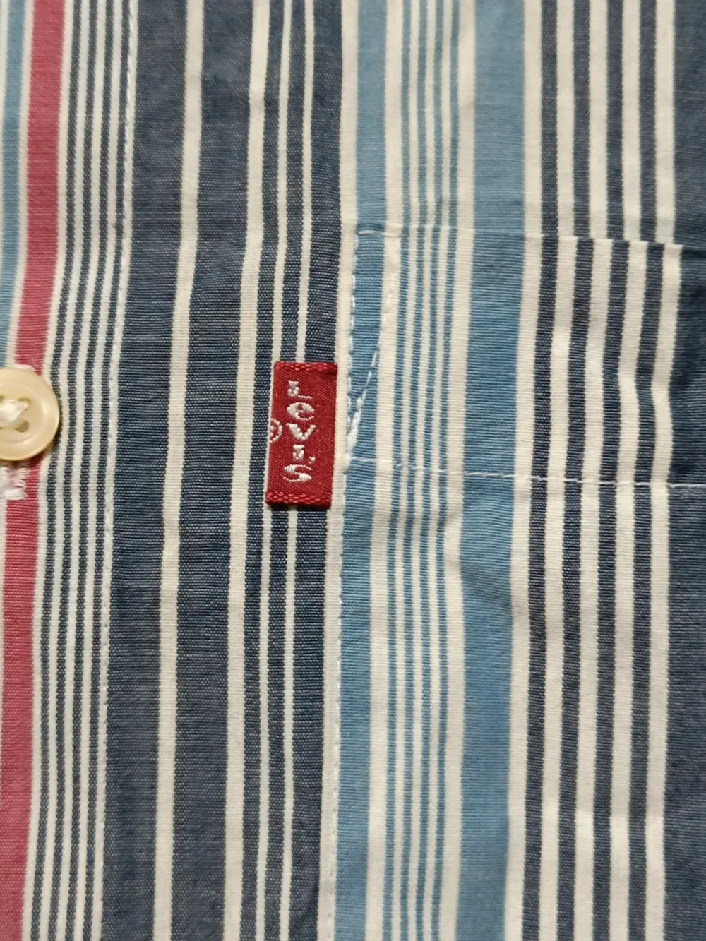 Camisa a rayas manga larga Levi's talla M ver medidas, foto 3
