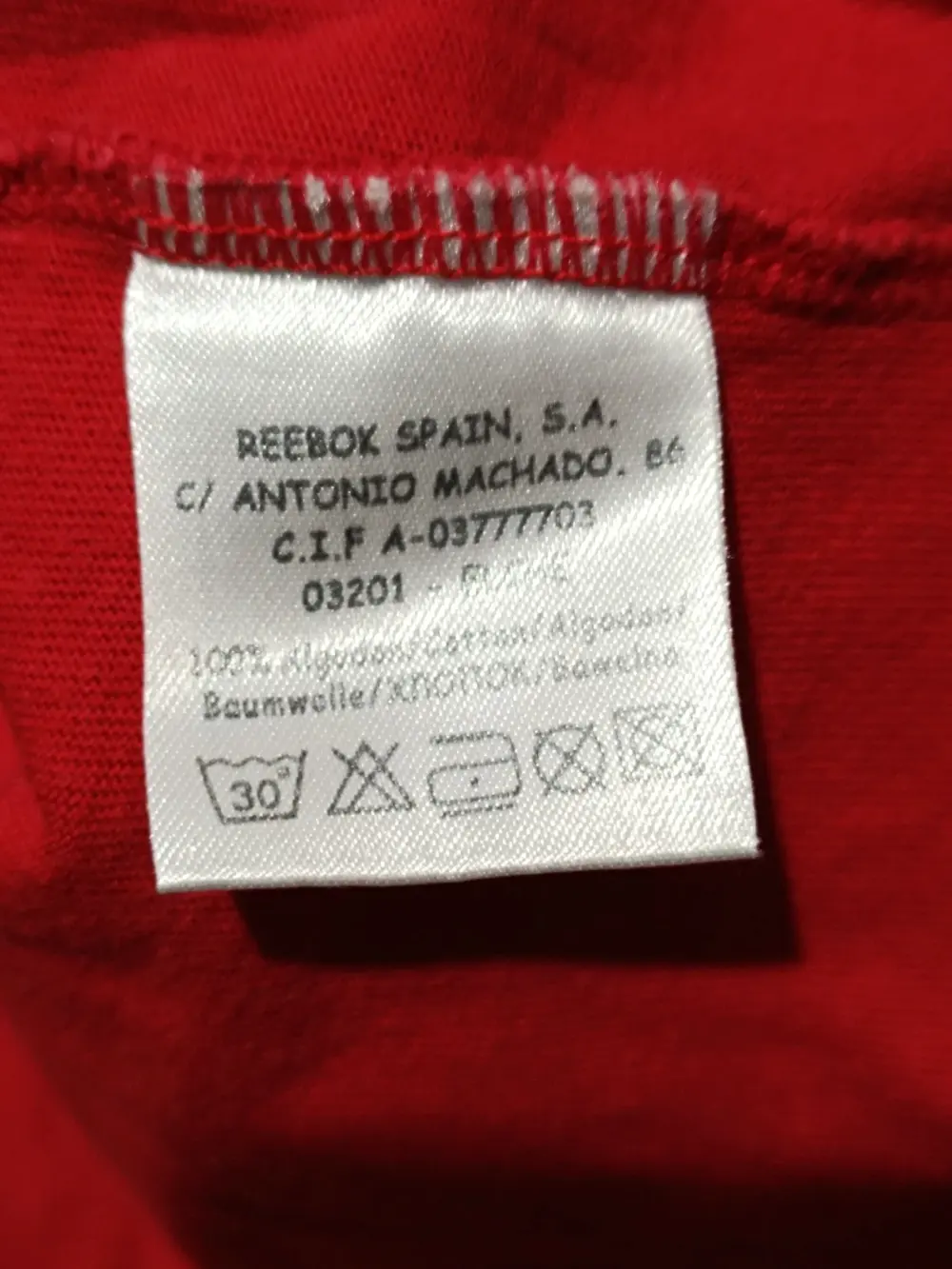 Camiseta vintage Reebok España Vodafone talla L/XL ver medidas, foto 5