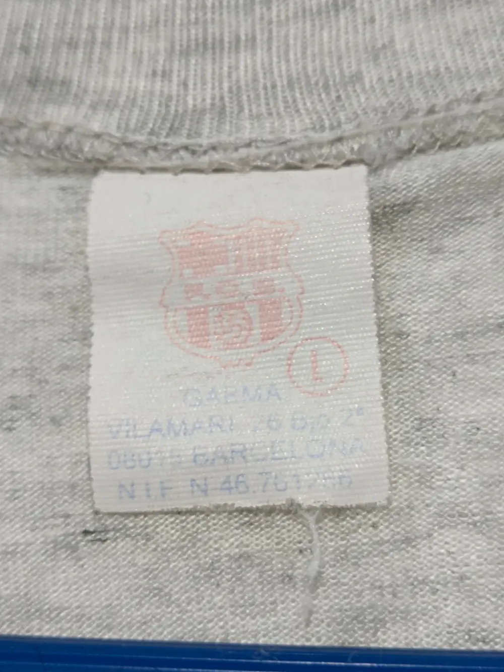 Camiseta vintage FC Barcelona talla L Gabma licencia oficial FC Barcelona, foto 4