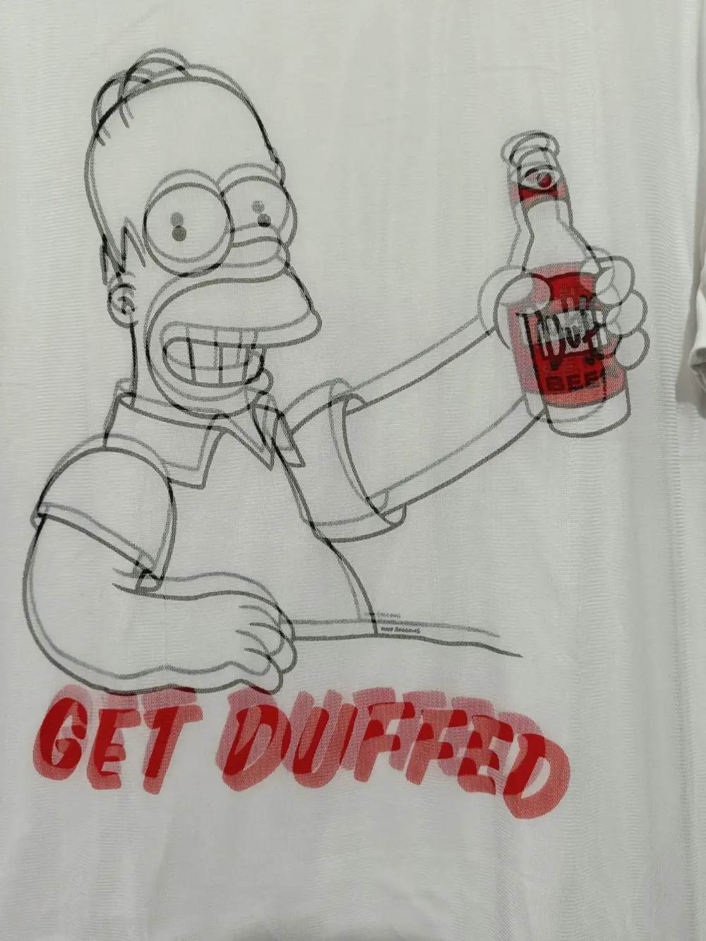 Camiseta manga corta The Simpsons Get Duffed talla L ver medidas, foto 2
