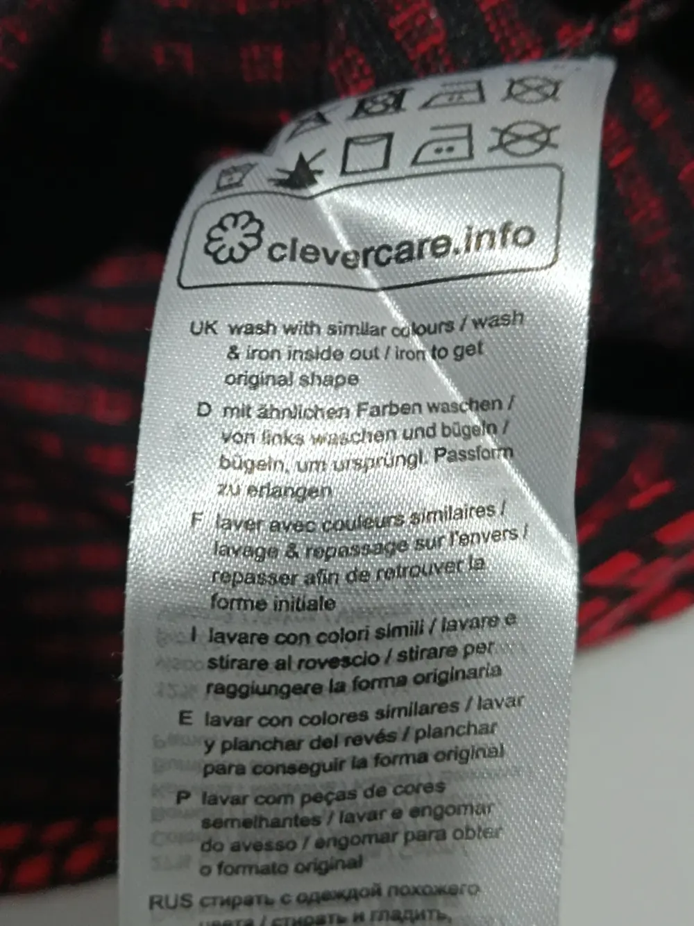 Camiseta a cuadros manga corta EDC talla XL, foto 4