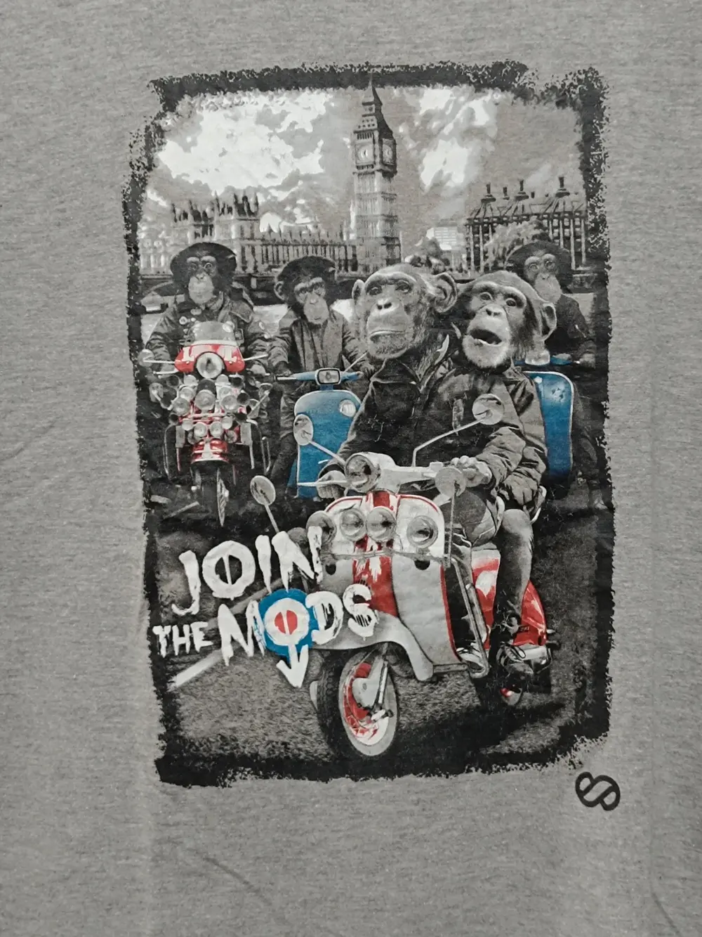 Camiseta manga corta Join the Mods Silver talla M, foto 2
