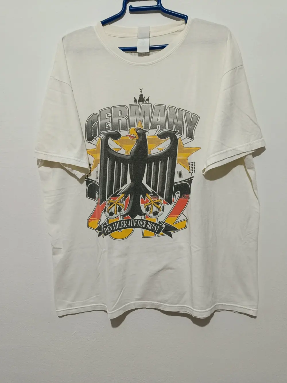 Camiseta Futbol Alemania 2012 "Águila en el Pecho" talla XL Gildan