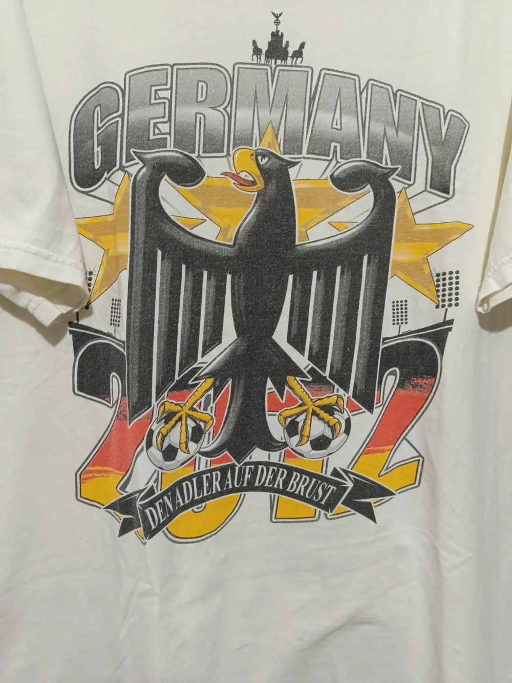Camiseta Futbol Alemania 2012 "Águila en el Pecho" talla XL Gildan, foto 2