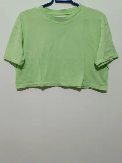 Top verde menta Lefties talla S ver medidas