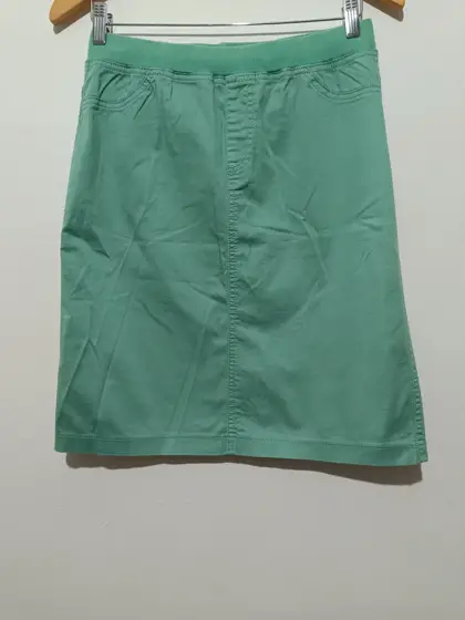 Falda por la la rodilla verde menta Unit collection talla 38 ver medidas