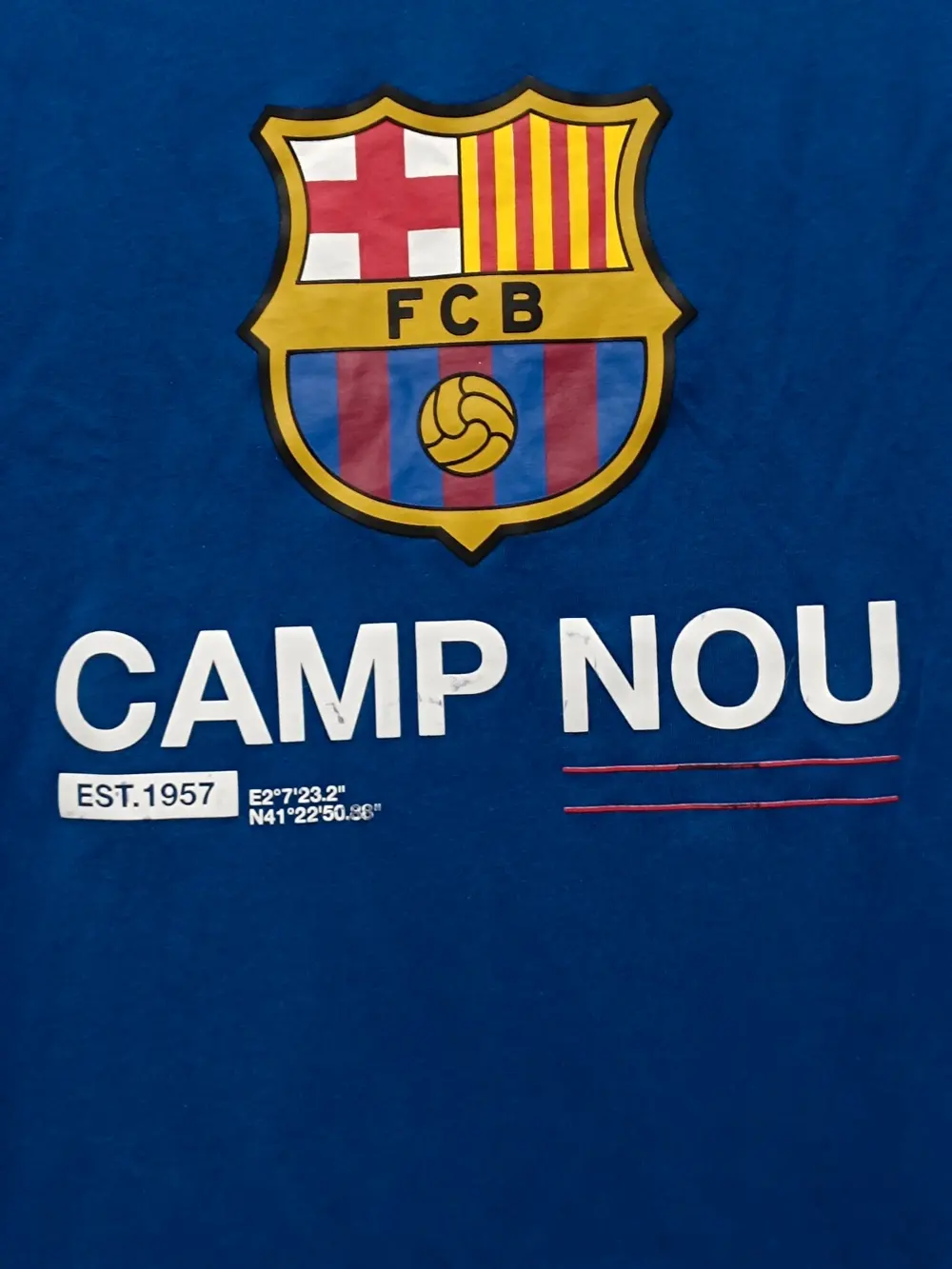 Camiseta Escudo Camp Nou Futbol club Barcelona talla M, foto 2