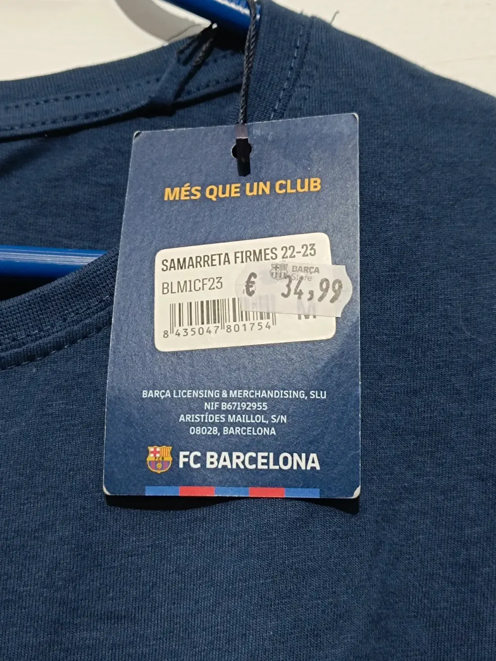 Camiseta FC Barcelona escudo en pecho y nombres en parte posterior talla M ver medidas, foto 5