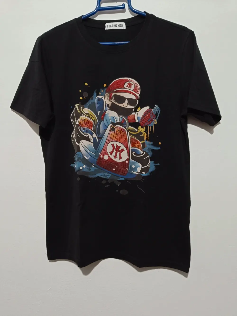 Camiseta manga corta Feeling man talla L pero es mas una M ver medidas
