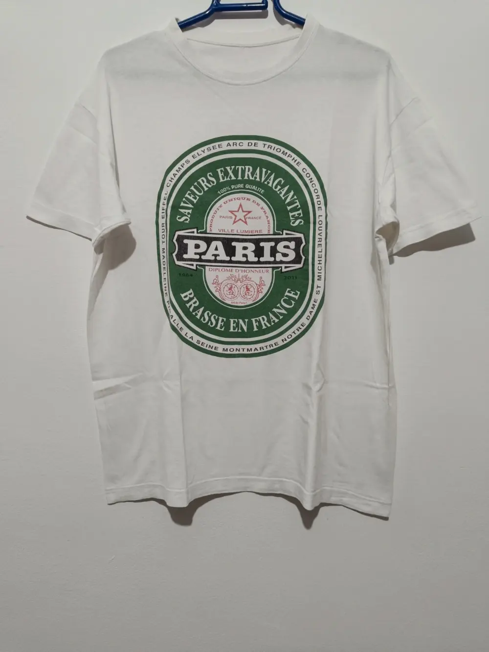 Camiseta Heineken Paris talla M ver medidas