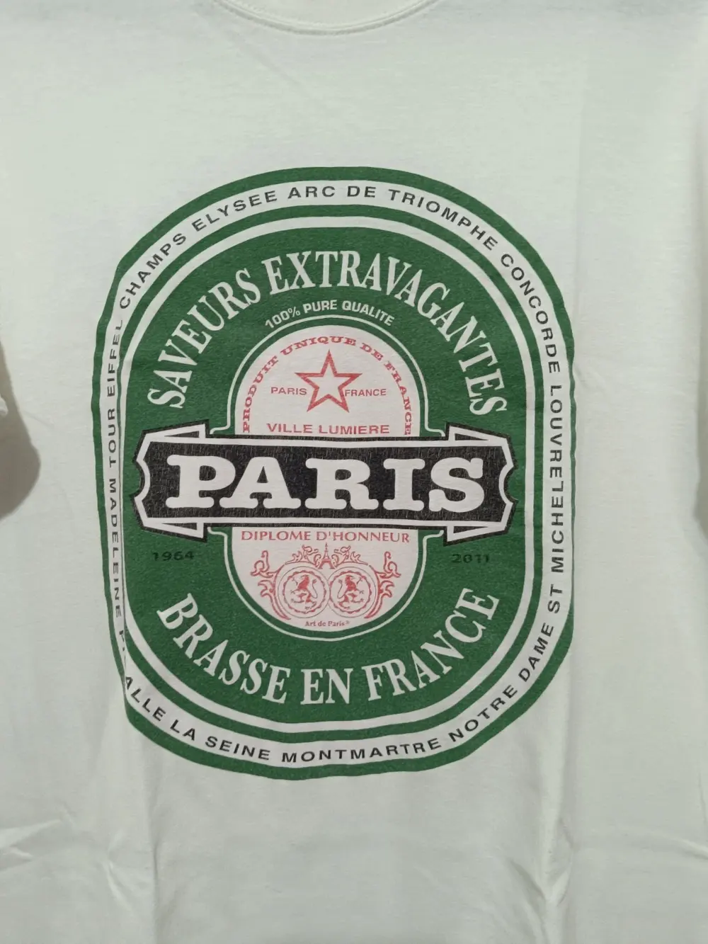 Camiseta Heineken Paris talla M ver medidas, foto 4