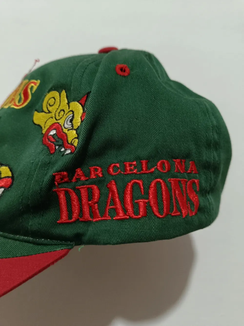 Gorra vintage NFL Barcelona Dragons años 90 Reebok talla única ajustable adulto unisex, foto 3