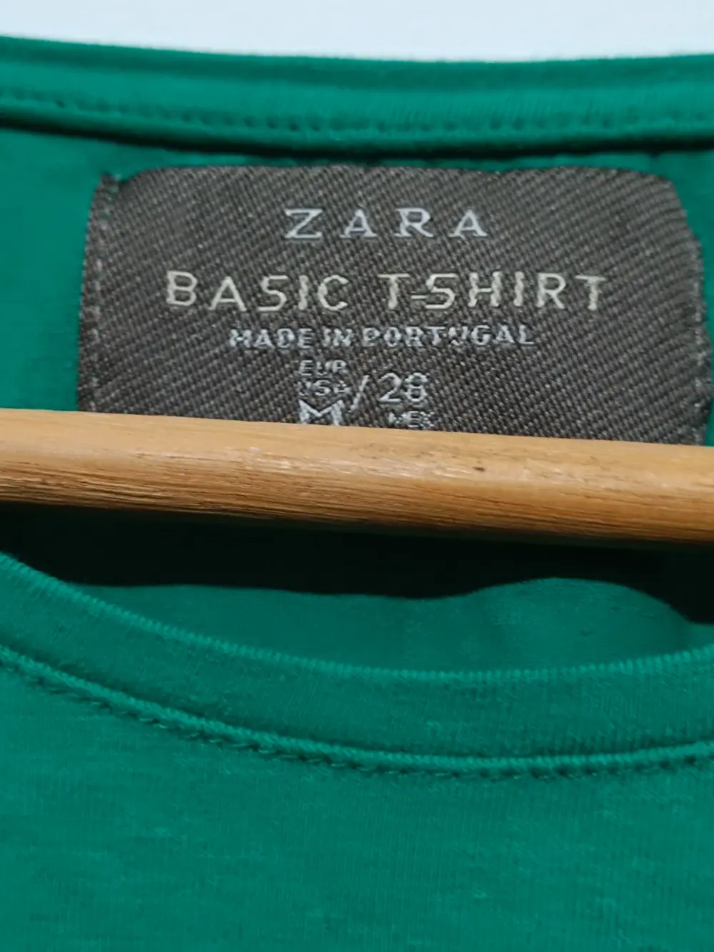 Camiseta manga corta Zara Basic talla M, foto 4