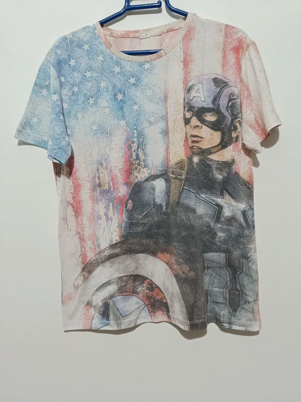 Camiseta manga corta Capitan America Marvel talla M Cedar wood state