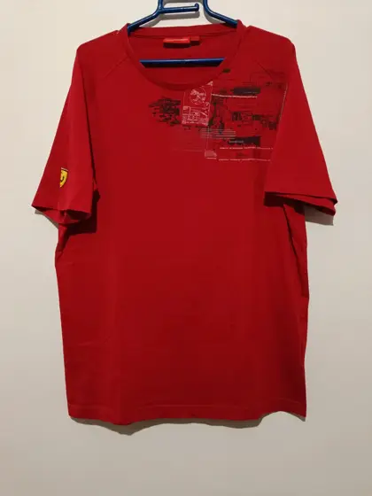 Camiseta manga corta Ferrari talla XXL sirve para XL ver medidas