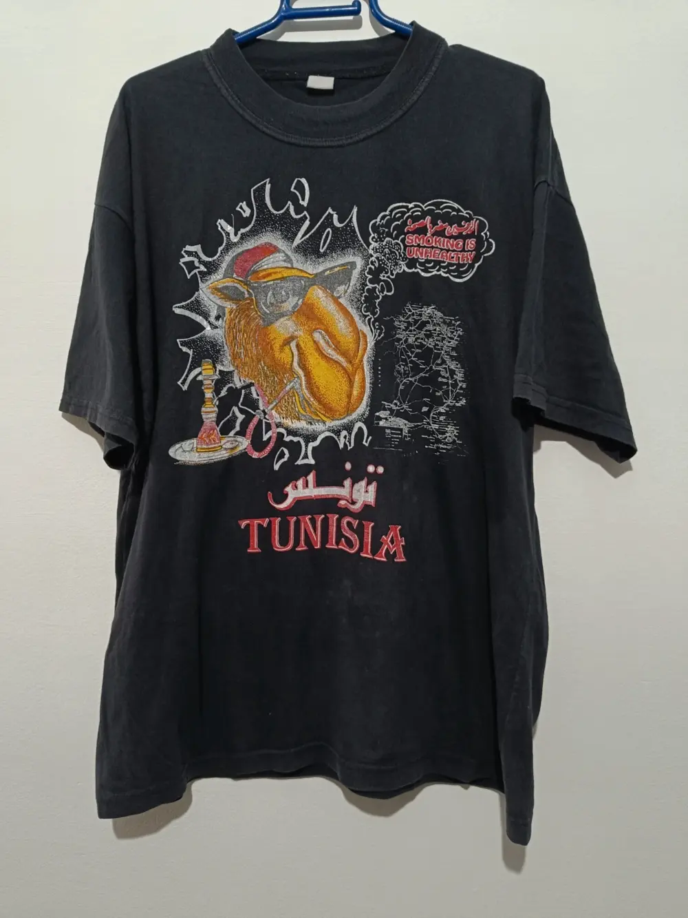 Camiseta vintage Tunisia talla XXL sirve para XL ver medidas