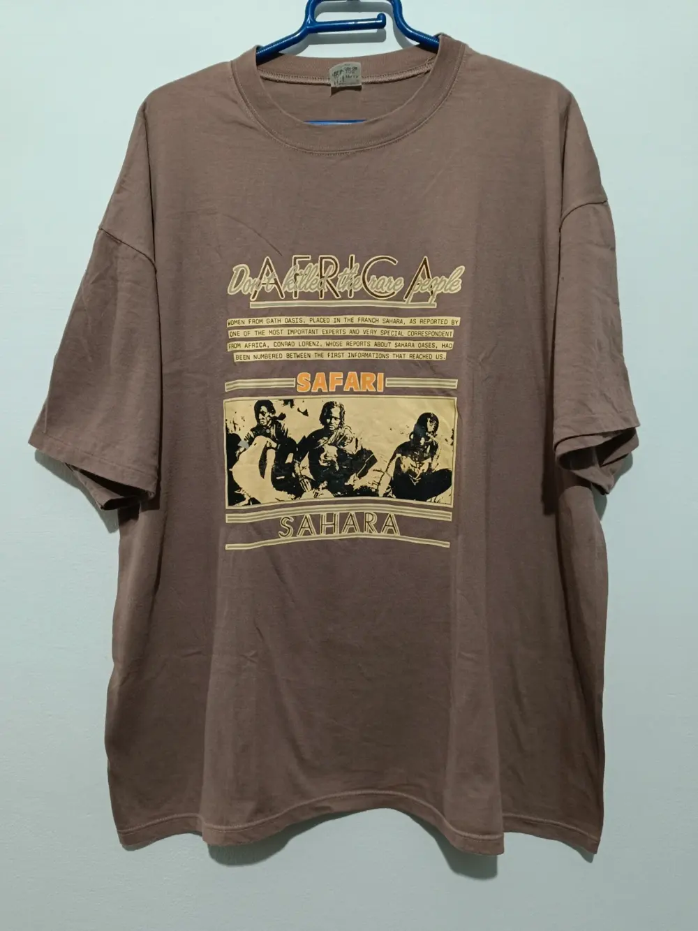 Camiseta manga corta Safari Sahara Africa talla XL/XXL ver medidas