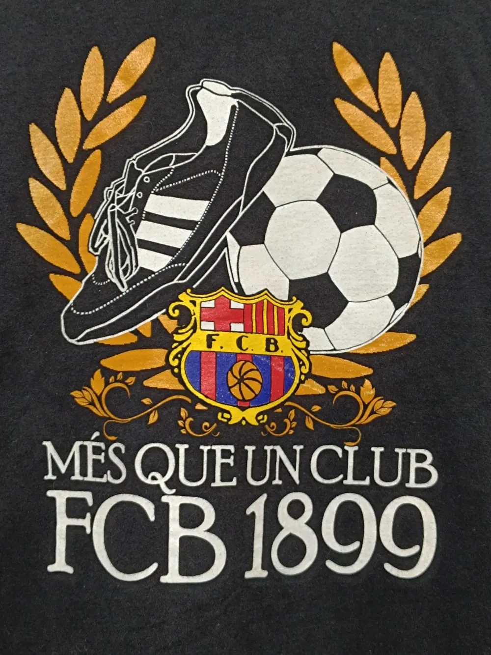 Camiseta FC Barcelona "Mes que un club" talla M Fruit of the loom, foto 2