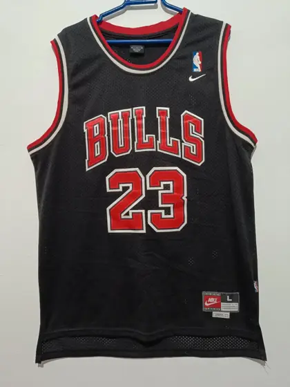 Camiseta vintage NBA Michael Jordan 23 Bulls Nike años 90 talla L ver medidas