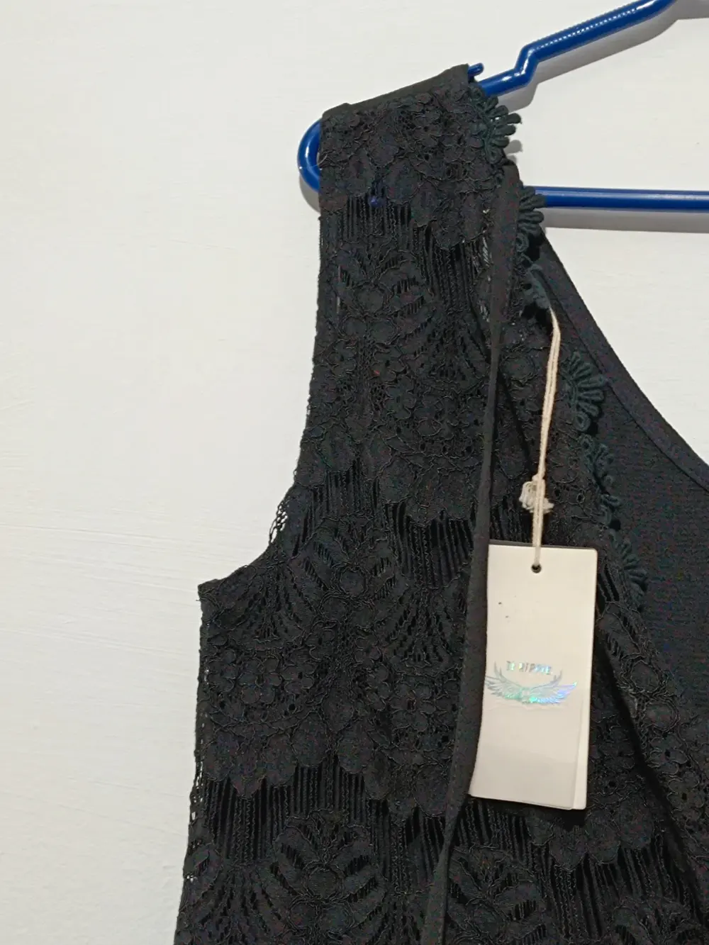 Mono corto cruzado negro verano It Hippie talla M/L ver medidas, foto 3