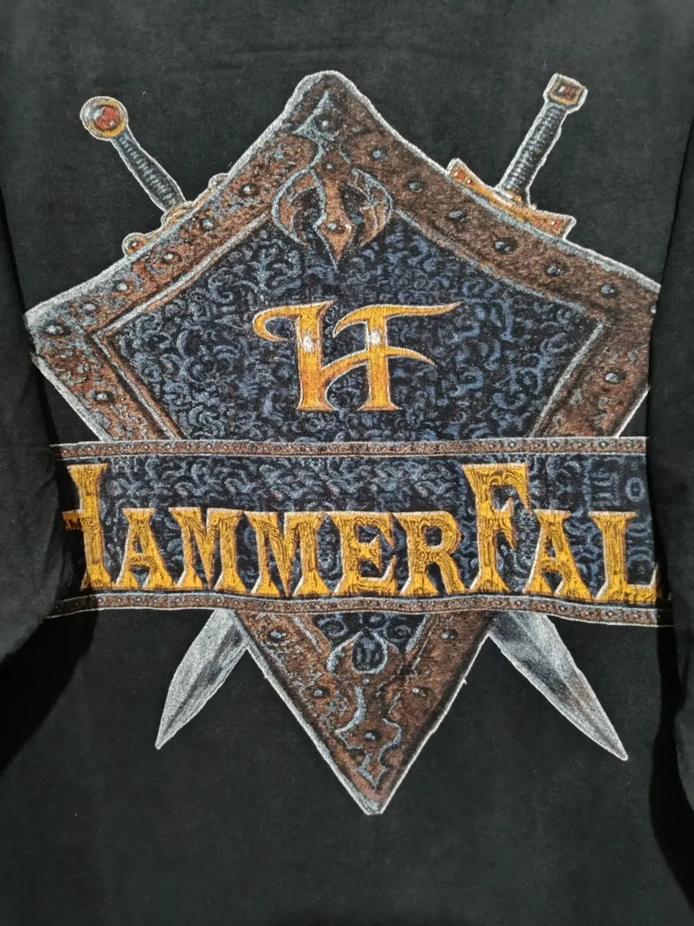Camiseta vintage manga larga Hammerfall templar world crusade 1998/1999 talla XL Promodoro, foto 2
