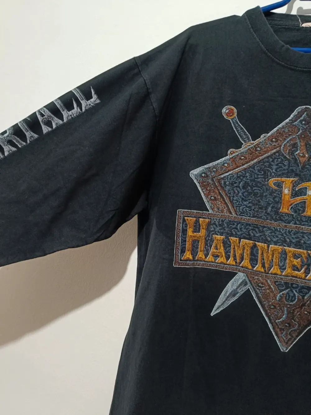 Camiseta vintage manga larga Hammerfall templar world crusade 1998/1999 talla XL Promodoro, foto 3