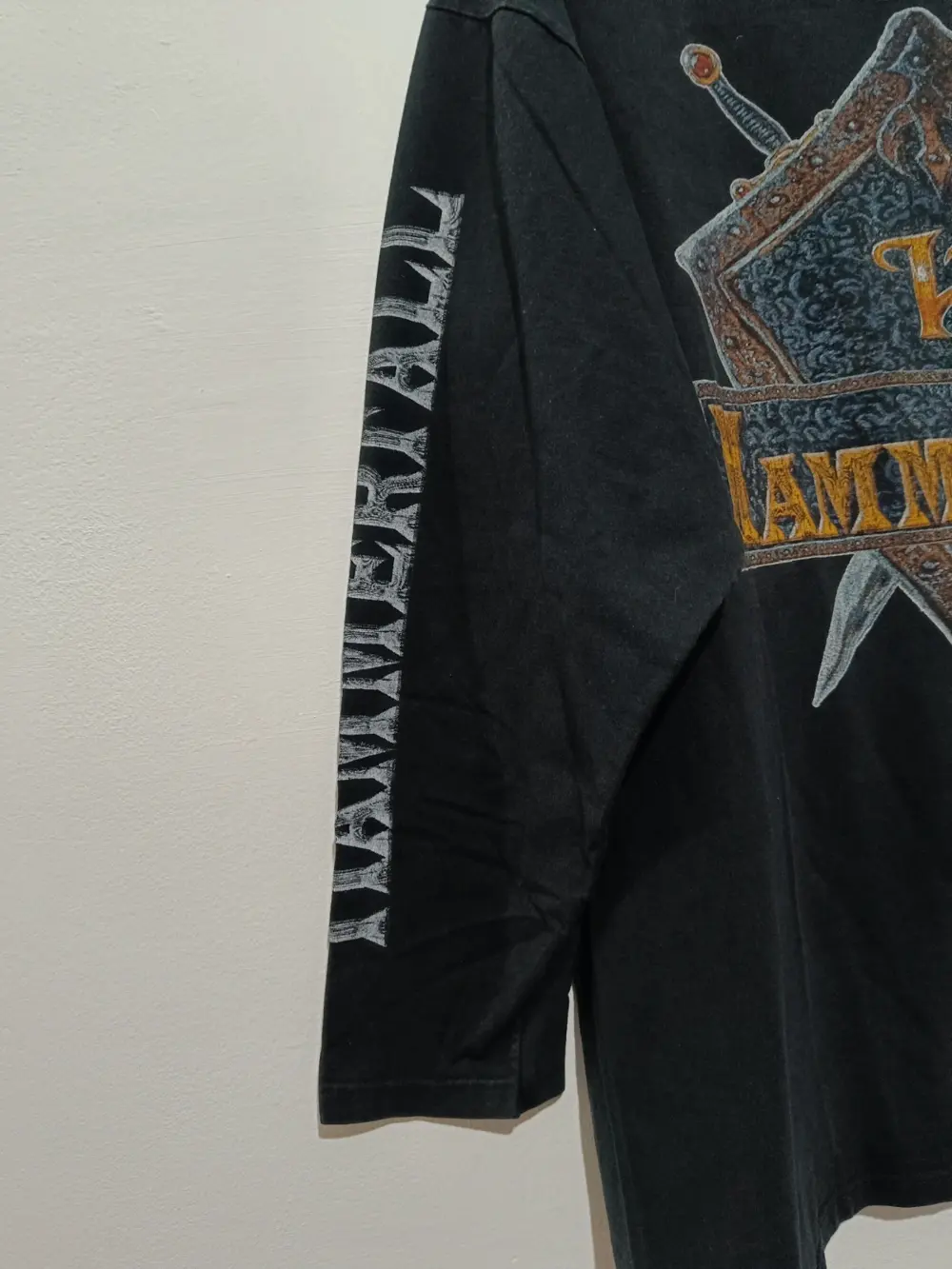 Camiseta vintage manga larga Hammerfall templar world crusade 1998/1999 talla XL Promodoro, foto 4