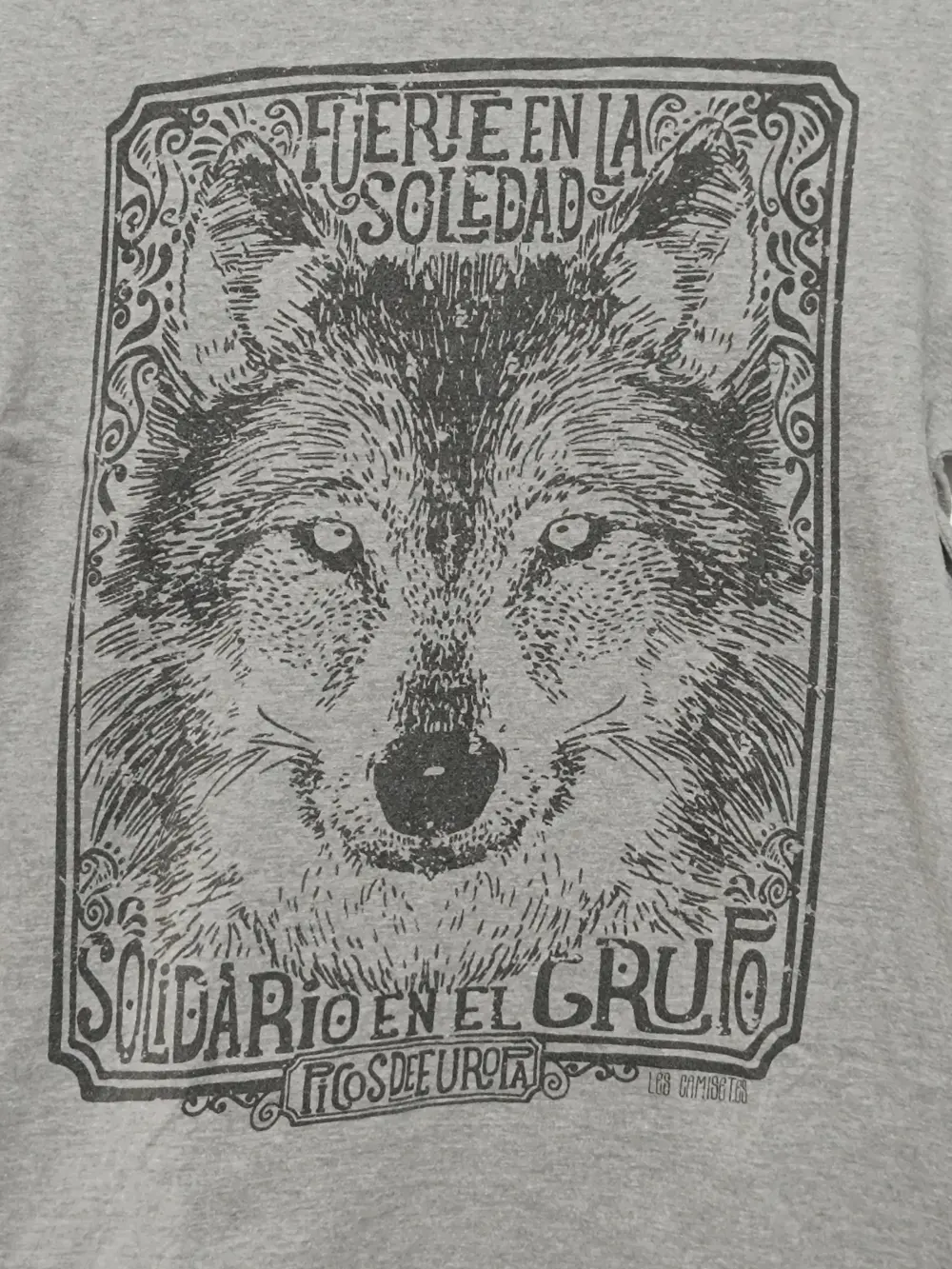 Camiseta Lobo Picos de Europa talla S unisex, foto 2