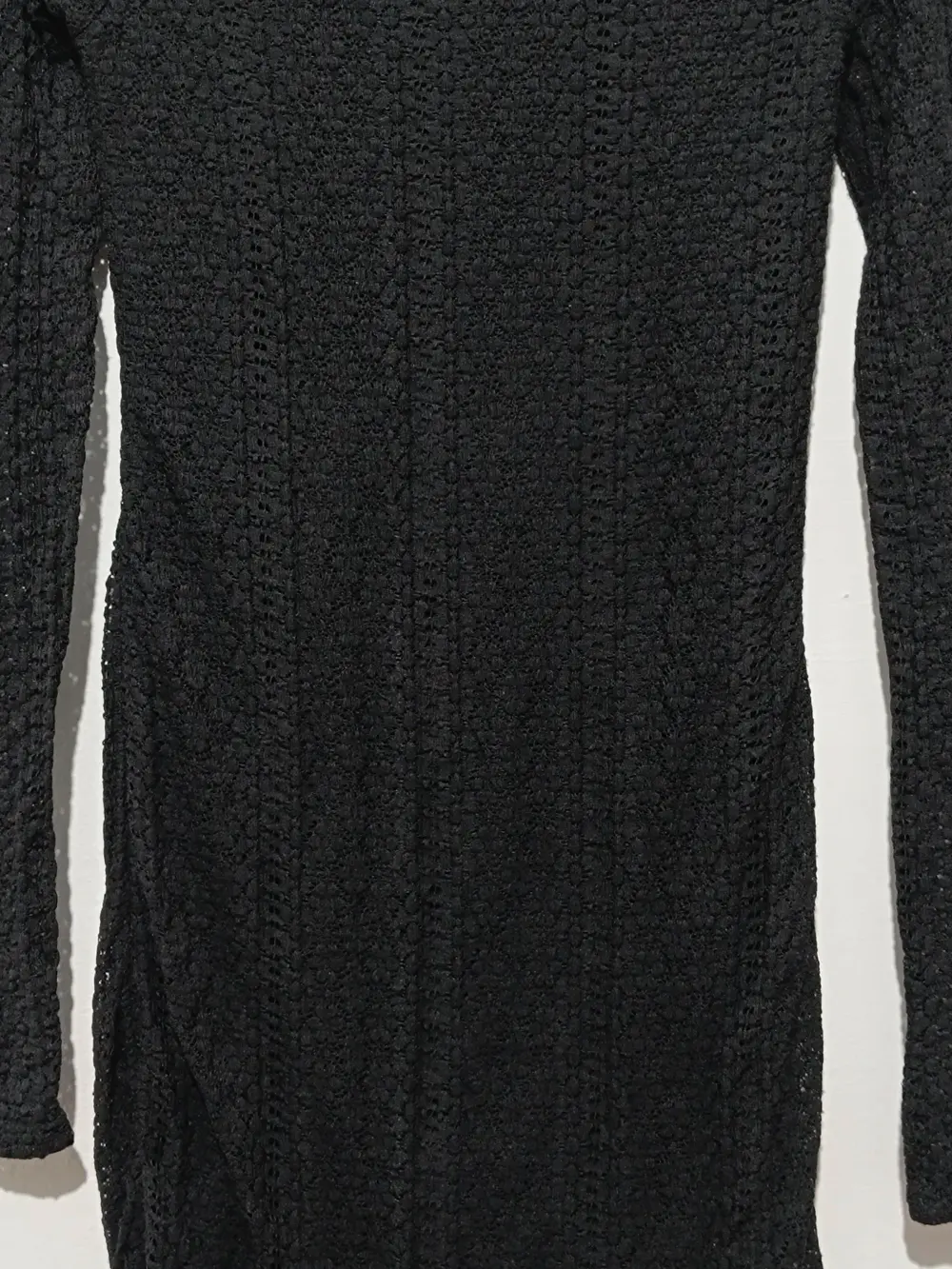 Vestido largo negro de punto Pull&Bear talla M, foto 2