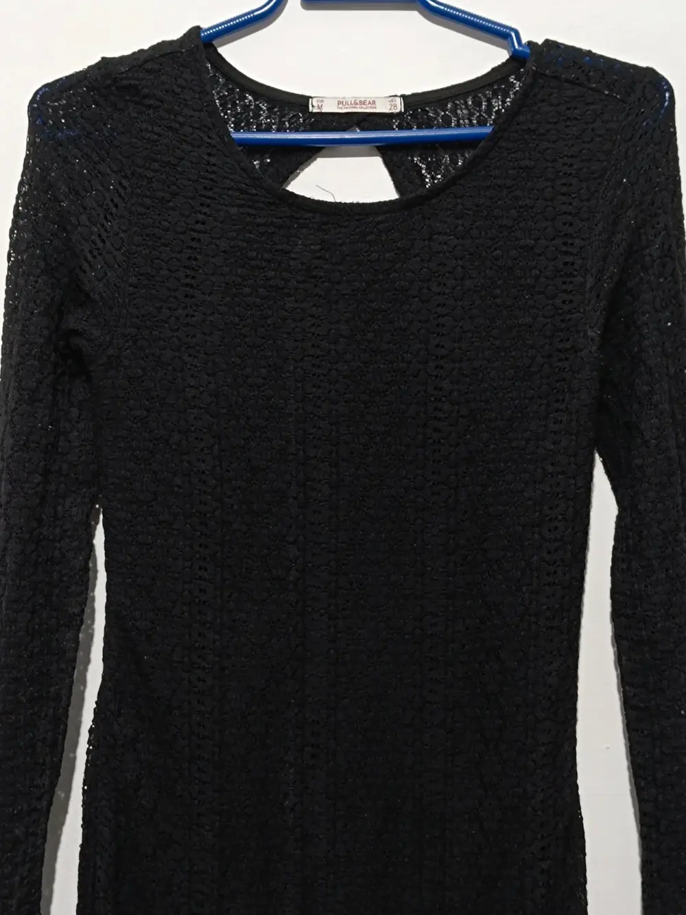 Vestido largo negro de punto Pull&Bear talla M, foto 3