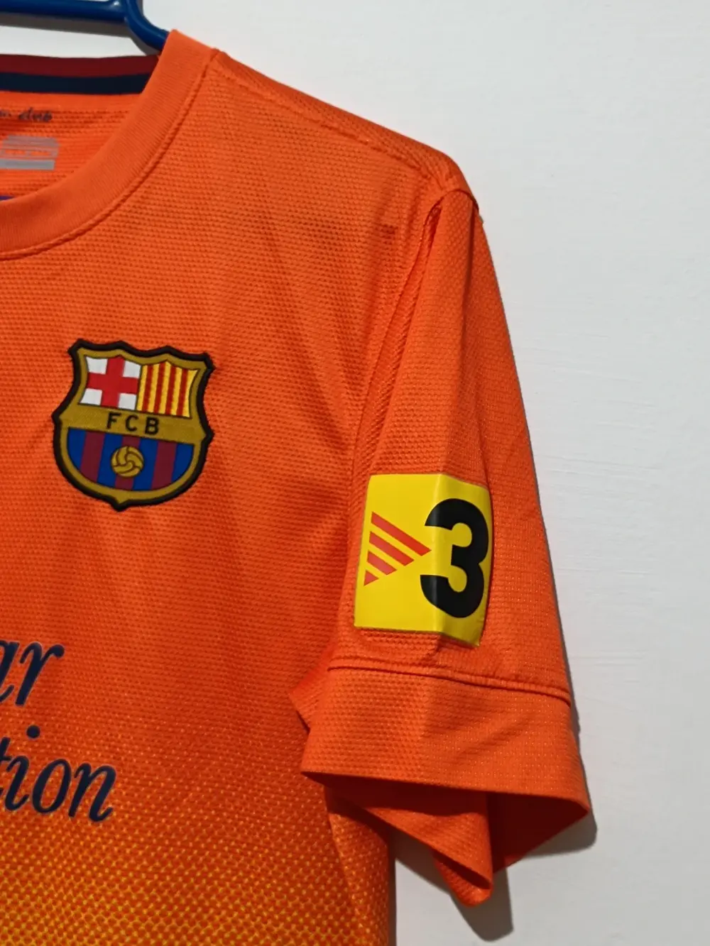 Camiseta FC Barcelona Nike Qatar Foundation temporada 2012/2013 talla S, foto 3