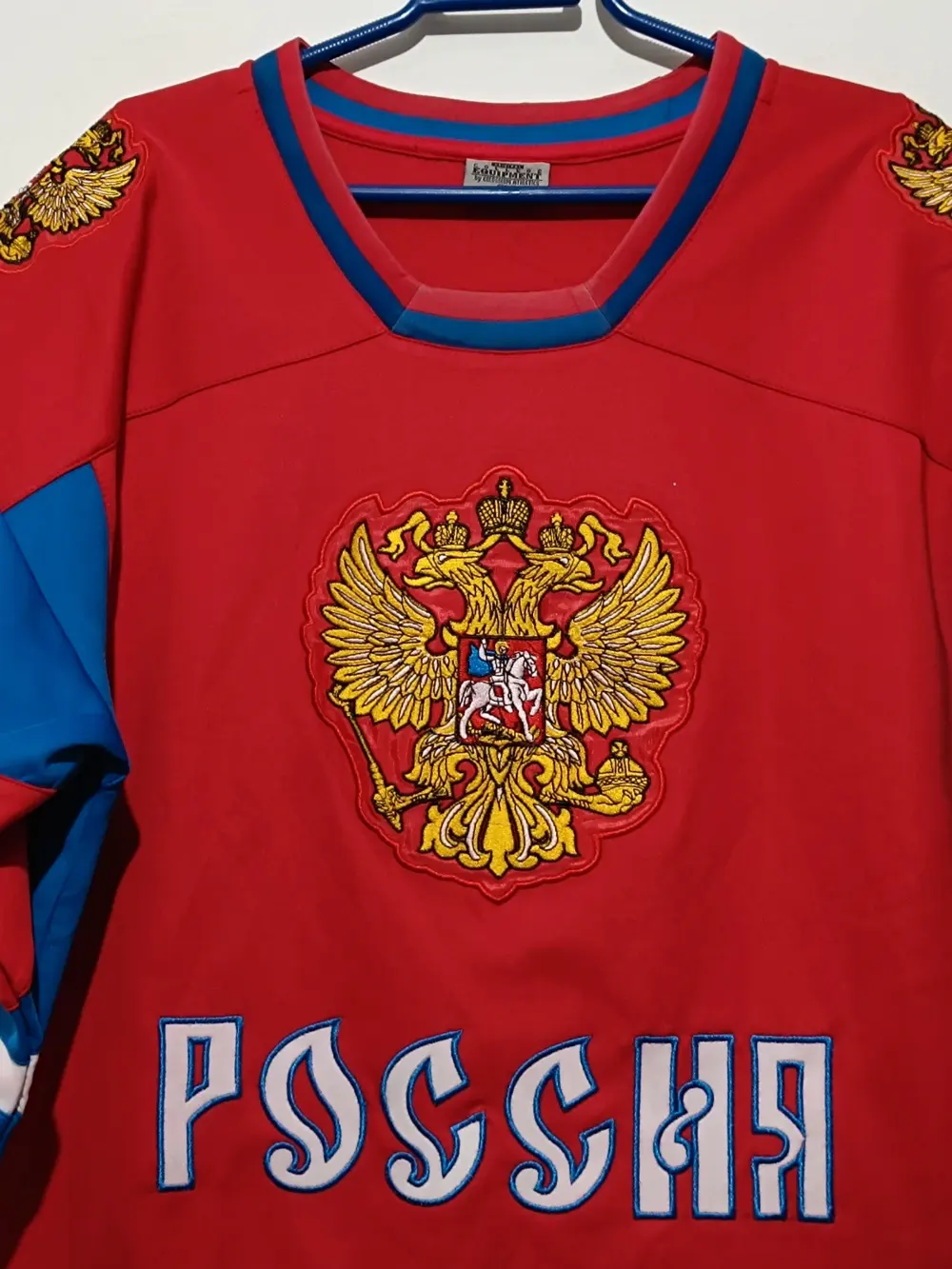 Camiseta Hockey hielo Russia Datsyuk 13 original Equipment Colosseum Athletics talla L, foto 2