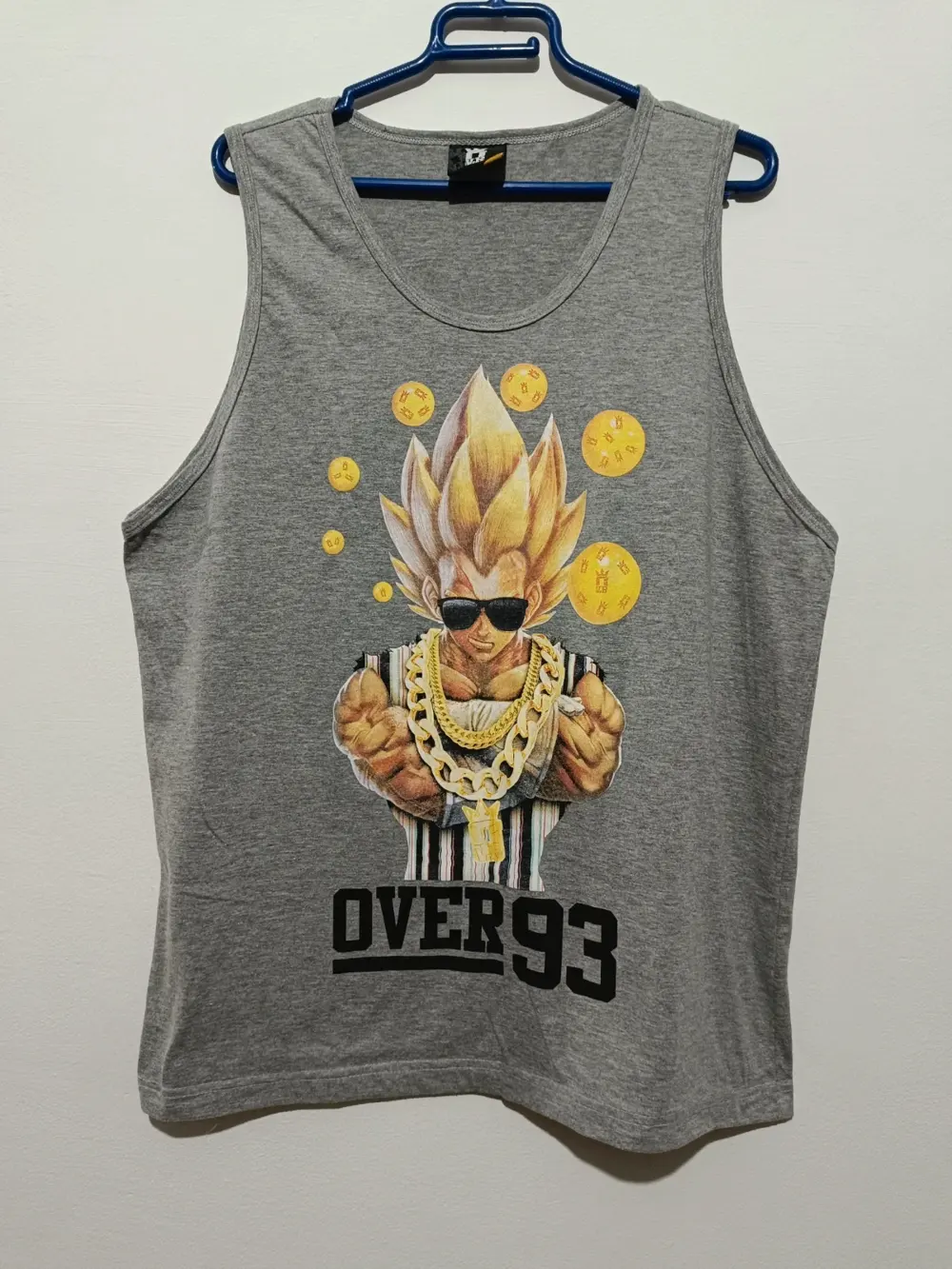 Camiseta tirantes Over surf 93 Goku talla L ver medidas