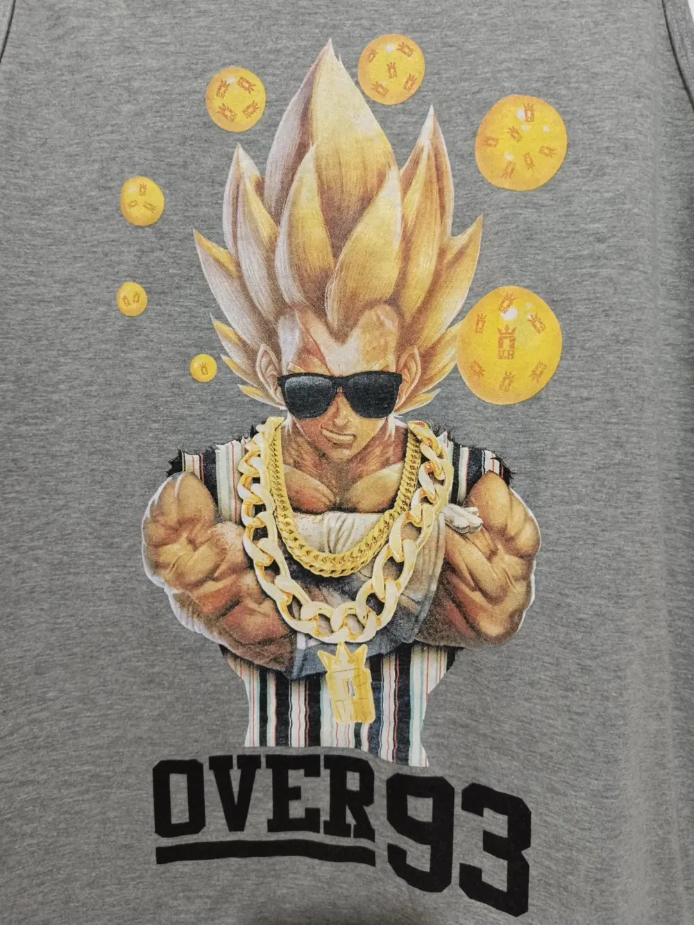 Camiseta tirantes Over surf 93 Goku talla L ver medidas, foto 2