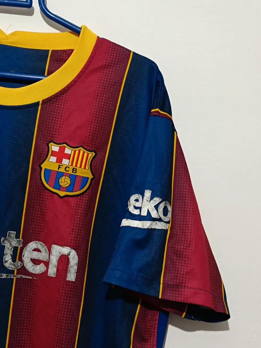 Camiseta FC Barcelona Nike Rakuten 20/21 talla XL sirve para L ver medidas, foto 4