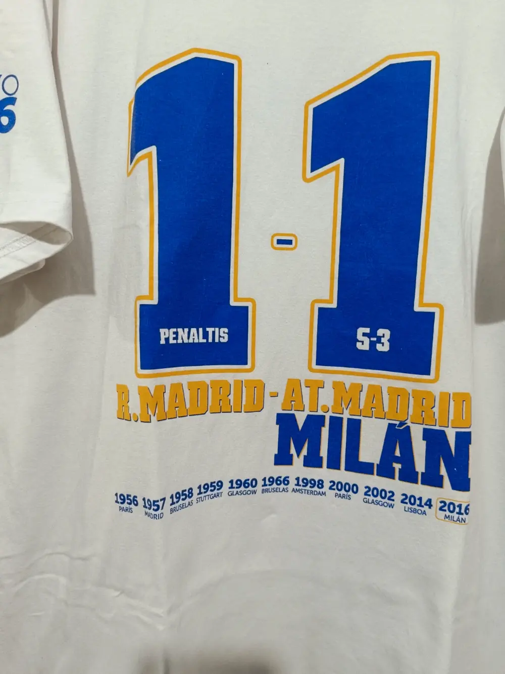 Camiseta Real Madrid Champions 2016 Final talla XL, foto 2