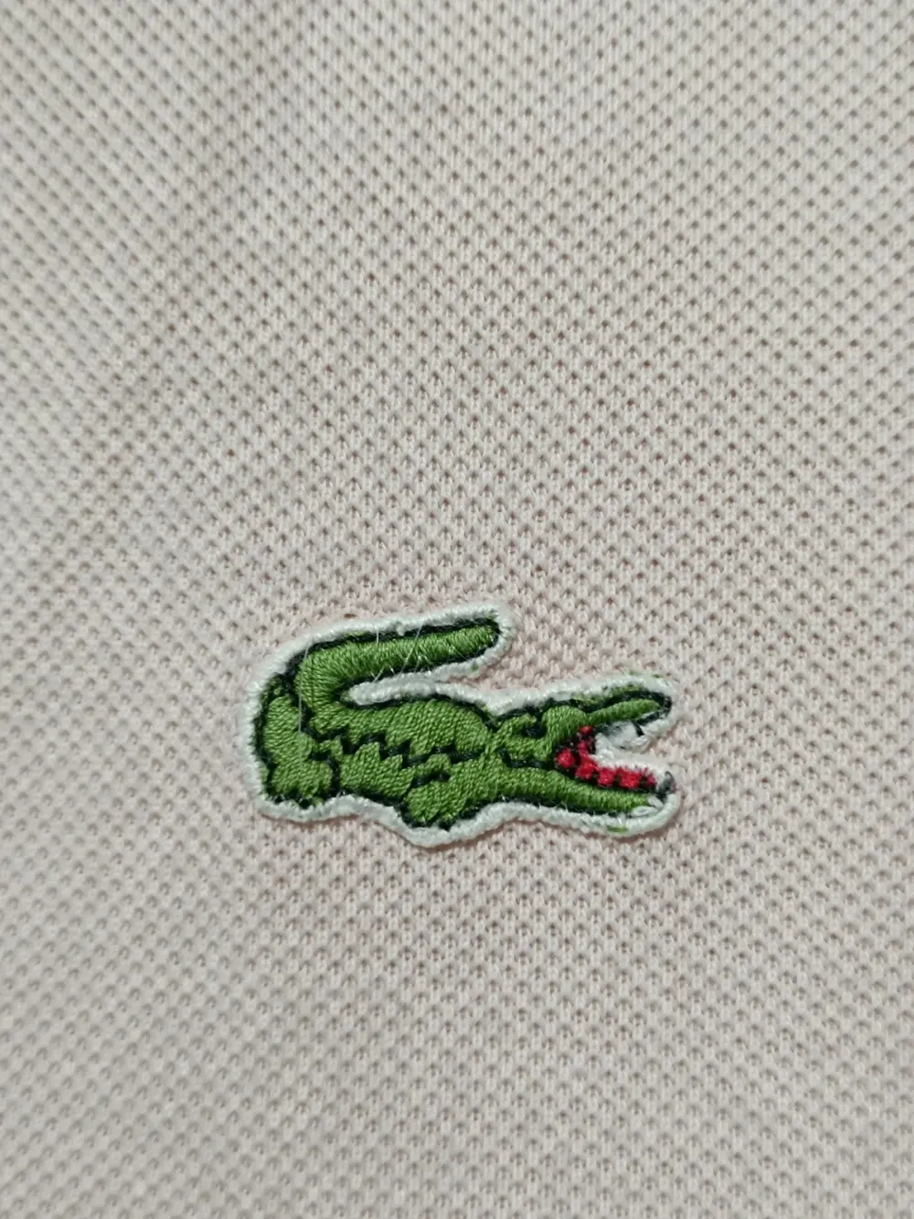 Polo manga corta Lacoste talla 5 equivale a una L ver medidas, foto 4