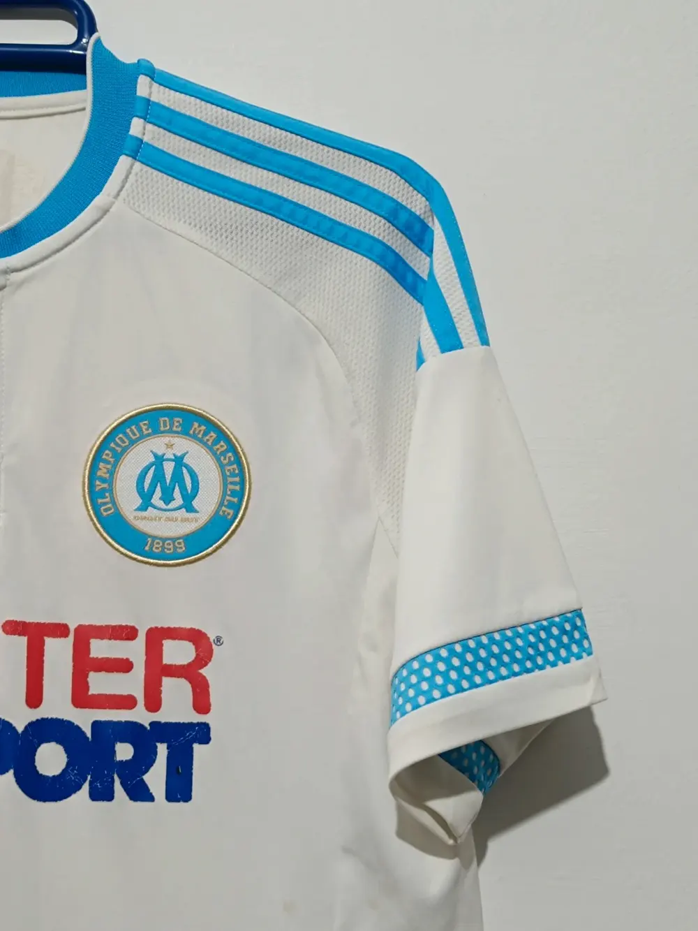 Camiseta Olympique de Marseille Adidas temporada 2015/2016 talla S ver medidas, foto 4