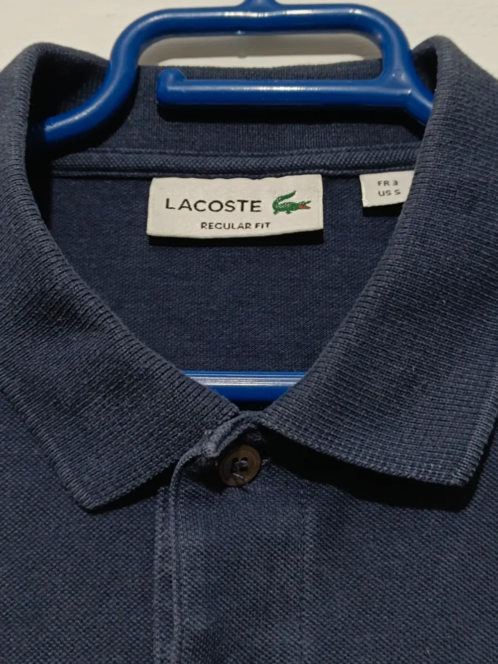 Polo manga corta Lacoste talla 3 equivale a una S, foto 4