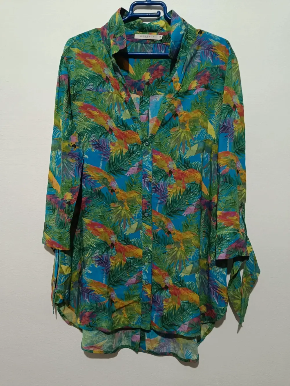 Camisa blusa tropical Wom & Now Barcelona talla 44