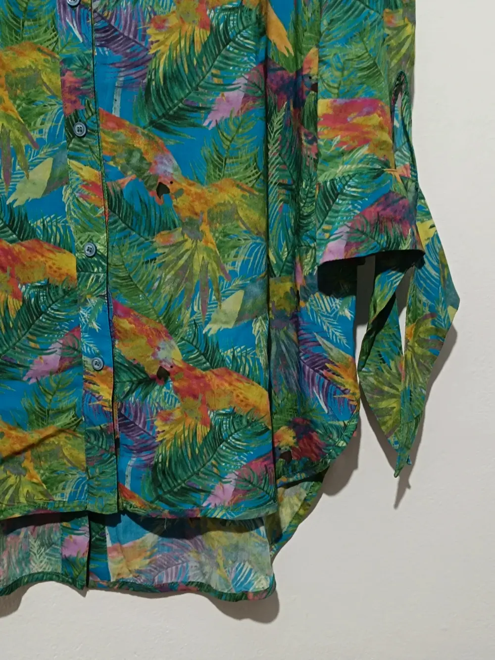 Camisa blusa tropical Wom & Now Barcelona talla 44, foto 2