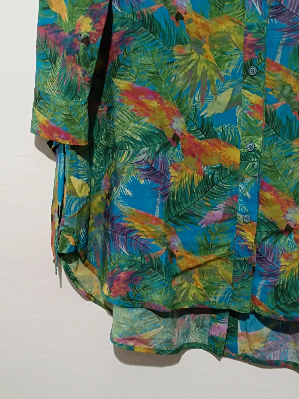 Camisa blusa tropical Wom & Now Barcelona talla 44, foto 3