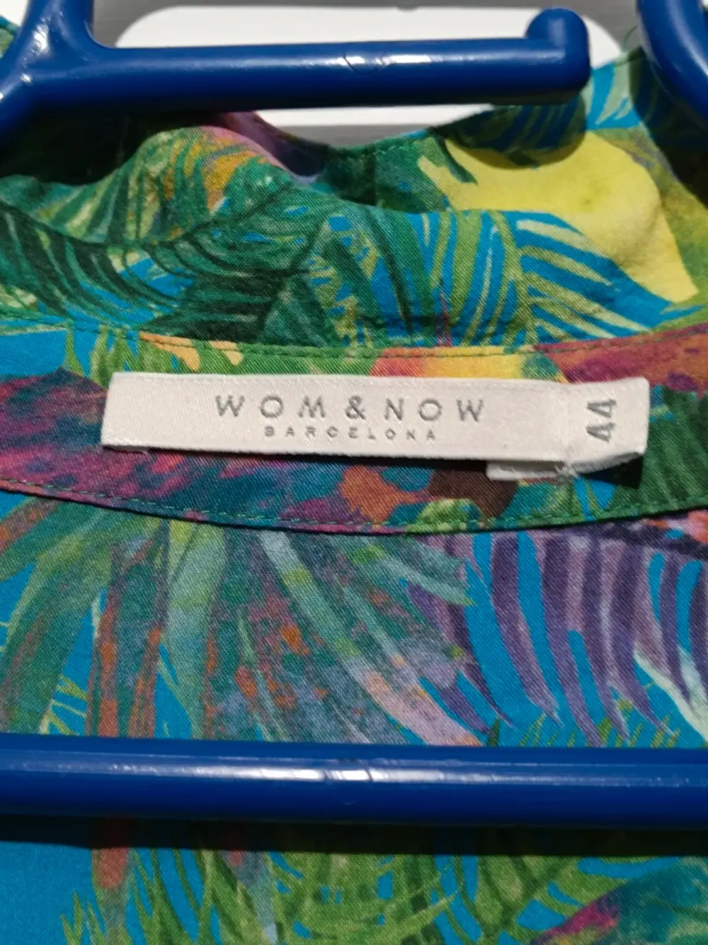 Camisa blusa tropical Wom & Now Barcelona talla 44, foto 5