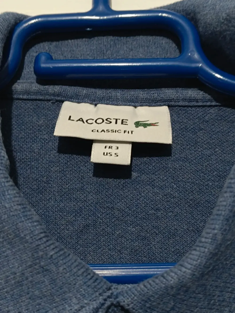 Polo manga corta Lacoste talla 3 equivale a una S, foto 5